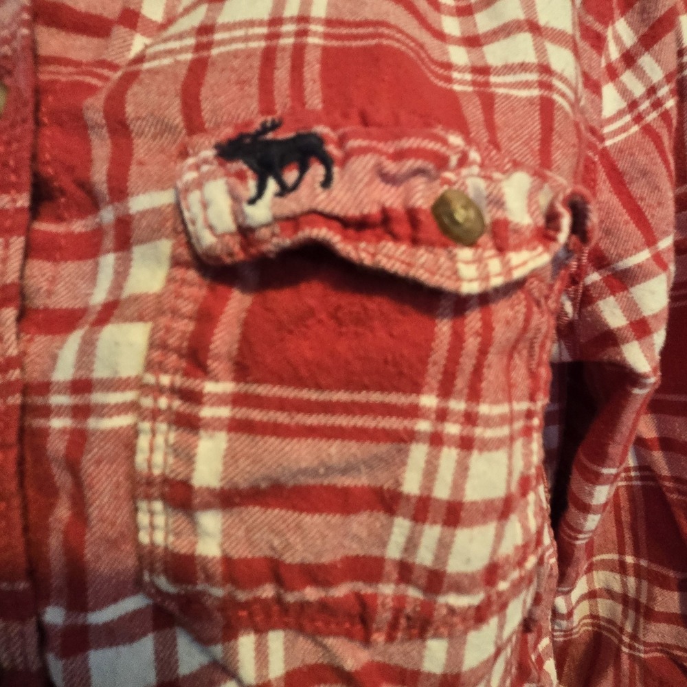 Abercrombie & Fitch A&F M Long Sleeve Button Down Shirt Plaid Check - Picture 4 of 9
